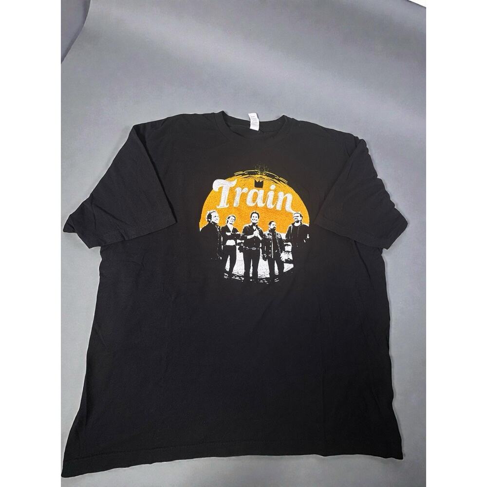 Train Summer Road Trip 2024 Tour T-Shirt Mens XXL Black Band Concert Graphic Tee